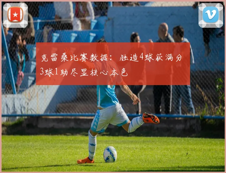 克雷桑比赛数据:独造4球获满分 3球1助尽显核心本色